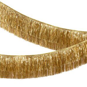 Meri Meri Gold Tinsel Fringe Garland Birthday Party Holiday NWT